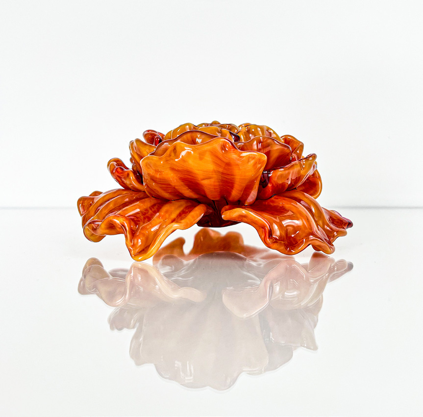 hot sculpted flower by Minhi England