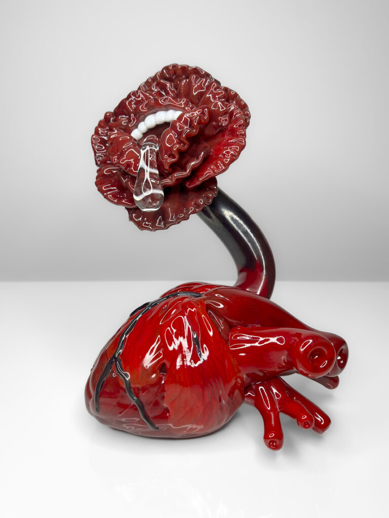 Love or Lust? Hot glass sculpture by Minhi England