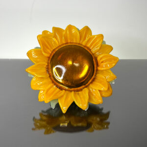 mirrored sunflower on hold for denica
