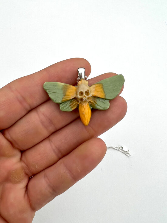 moth pendant necklace$75